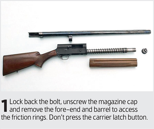 How to set a recoil operated semi-auto for different loads