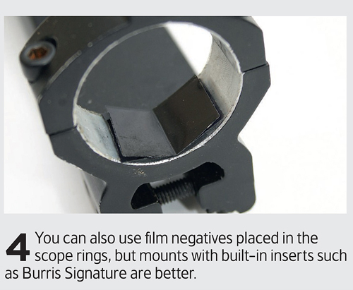 How to attach shims to your rifle scope.