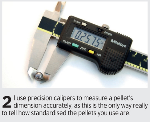 Improve diameter variation in air rifle pellets 