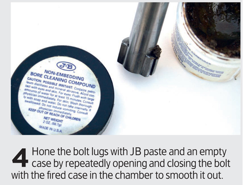 Smooth out the bolt lug on your rifle
