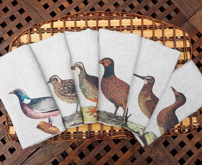 gamebird napkins 