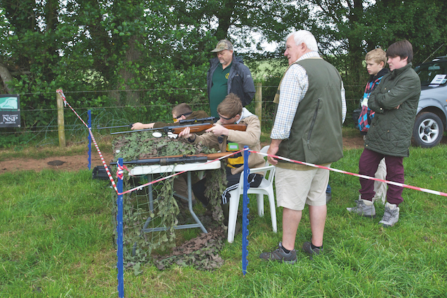 air rifle range at fete