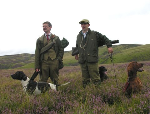 Two guns grouse shooting in Scotland