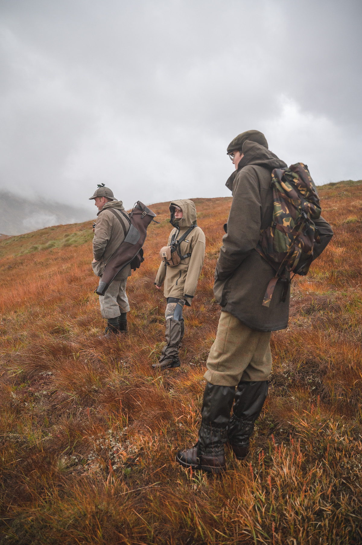 wearing gaiters on the hill 