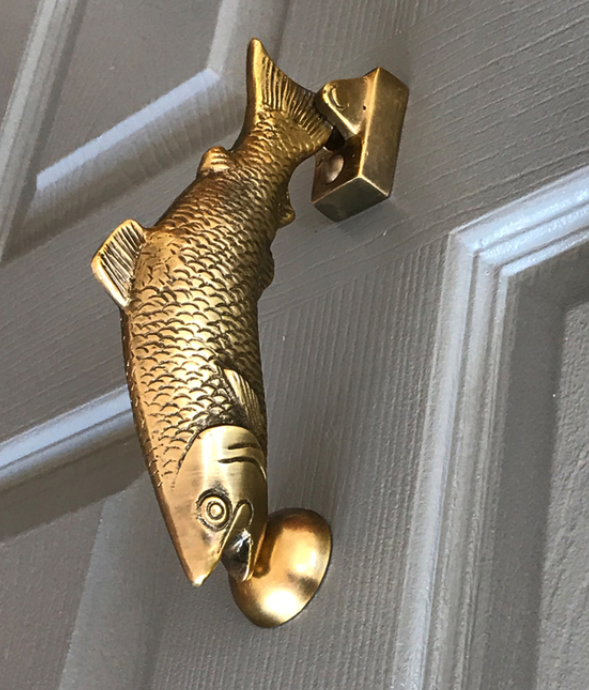 fish door knocker 