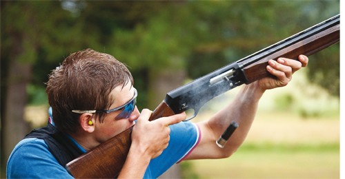 semi auto clay shooting